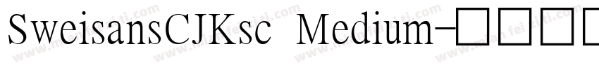 SweisansCJKsc Medium字体转换